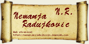 Nemanja Radujković vizit kartica